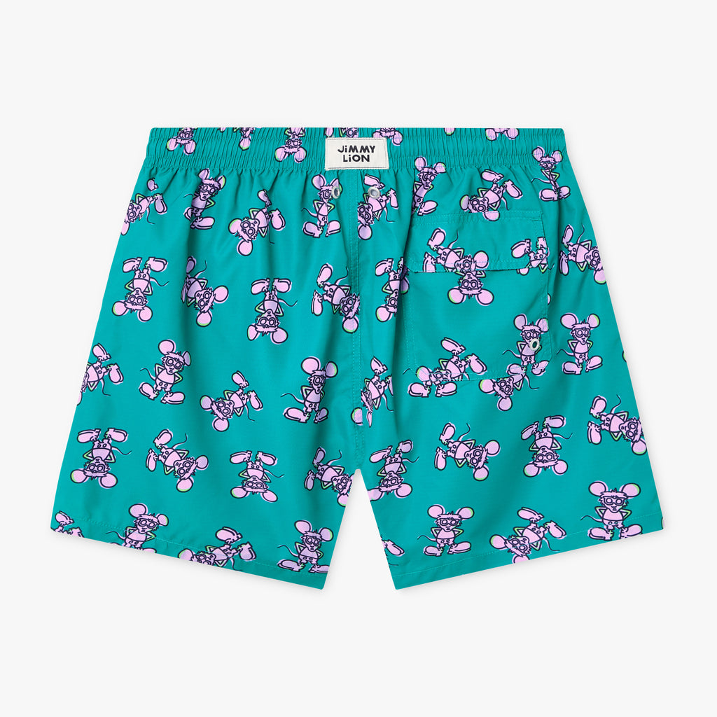 Keith Haring Andy Mouse Swim Shorts - Green