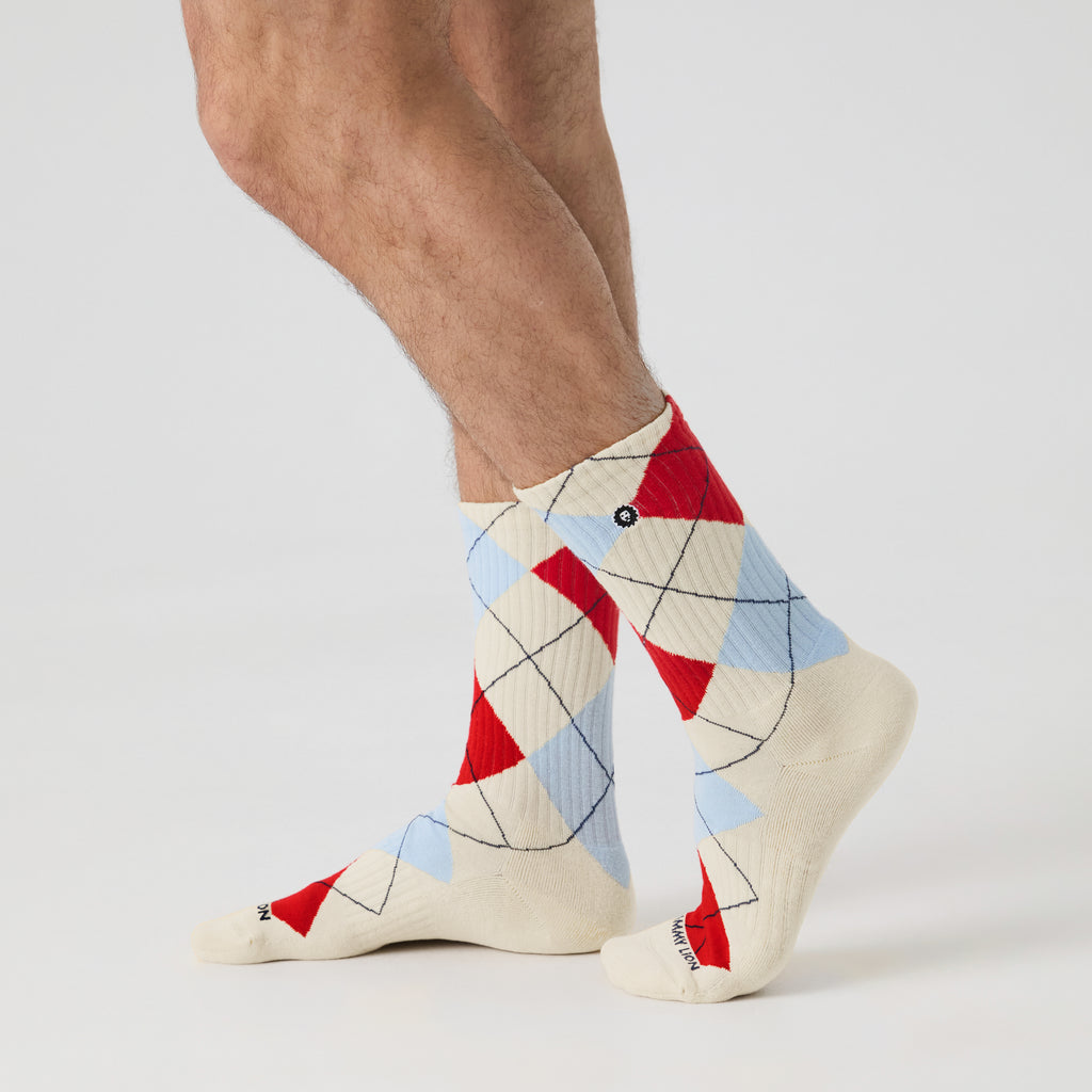 Athletic Argyle - Beige