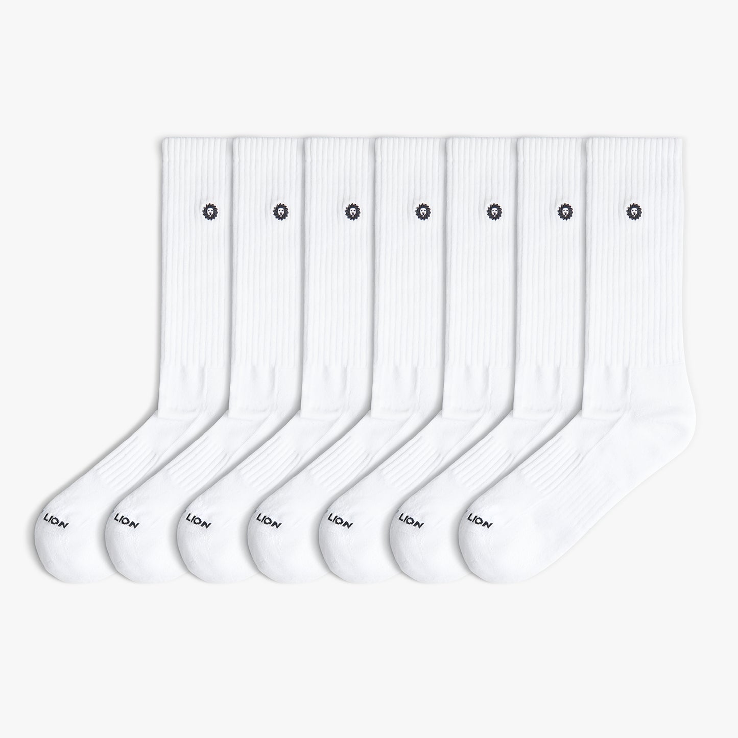 7 x Athletic Essentials Lion - Blanco