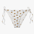 Basquiat Crown Bikini Bottom  - White