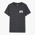 Batman Joker Calling Card Pocket Tee - Charcoal Grey