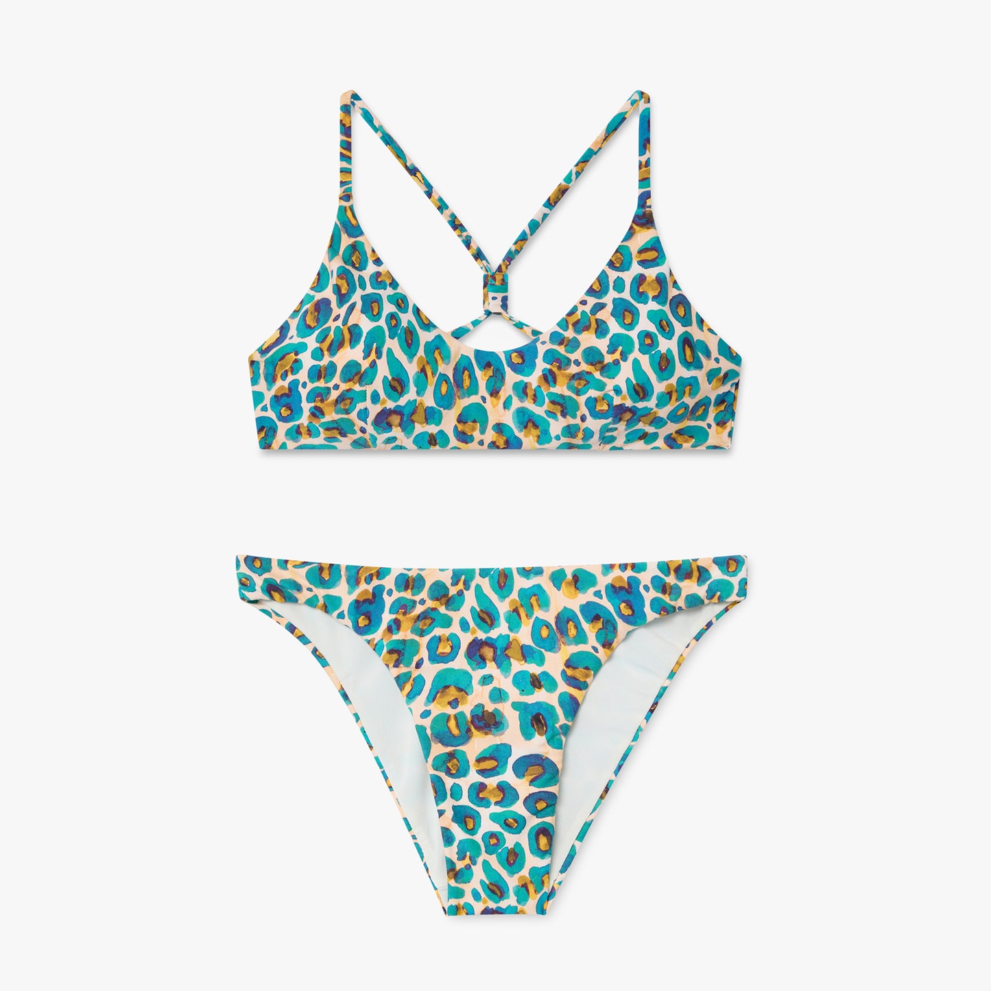 Leopard Print Cheeky Bottom - Butter Yellow