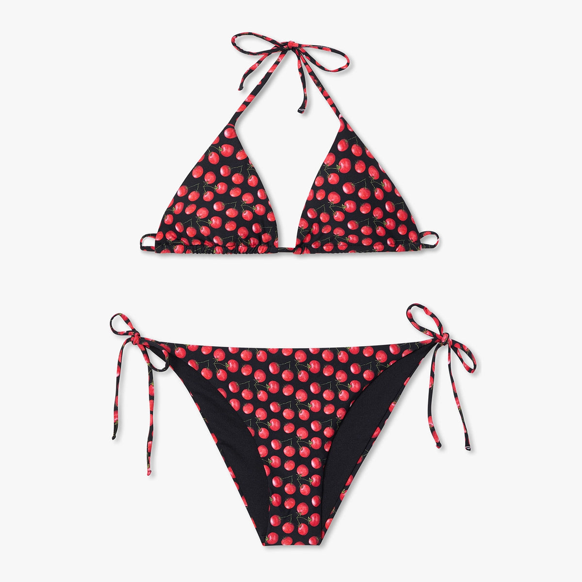 Tomatoes Bikini Bottom - Black and Red
