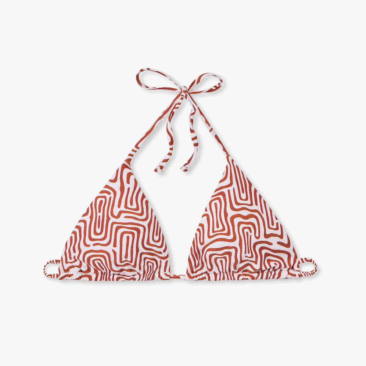 Labyrinth Bikini Top - Beige