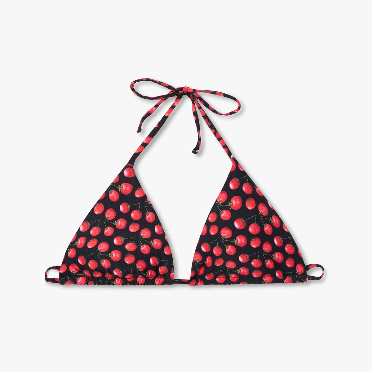 Tomatoes Bikini Top - Black and Red