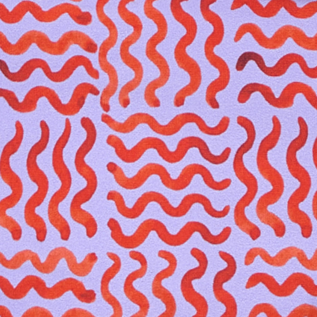 Waves Bikini Bottom - Violet
