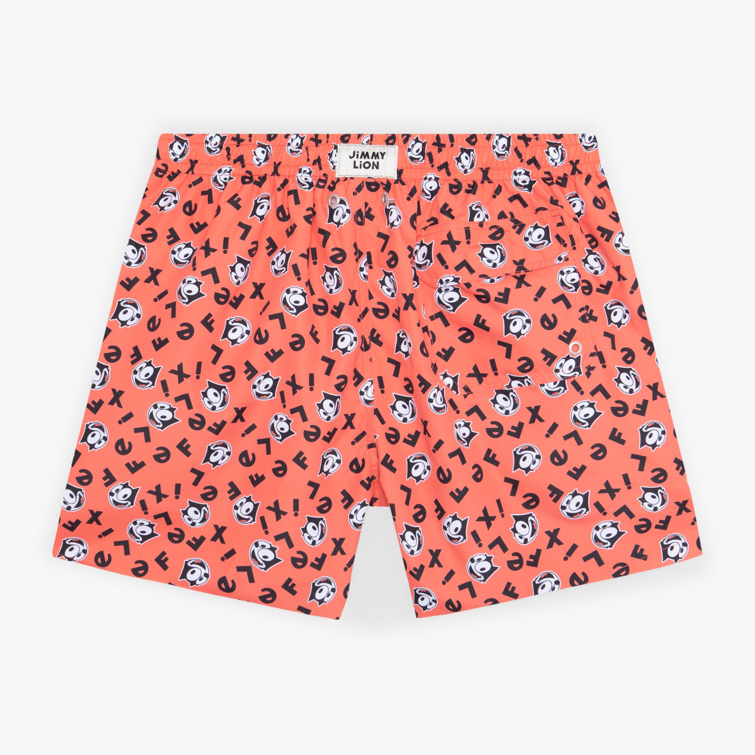 Felix the Cat Swim Shorts - Coral (1)