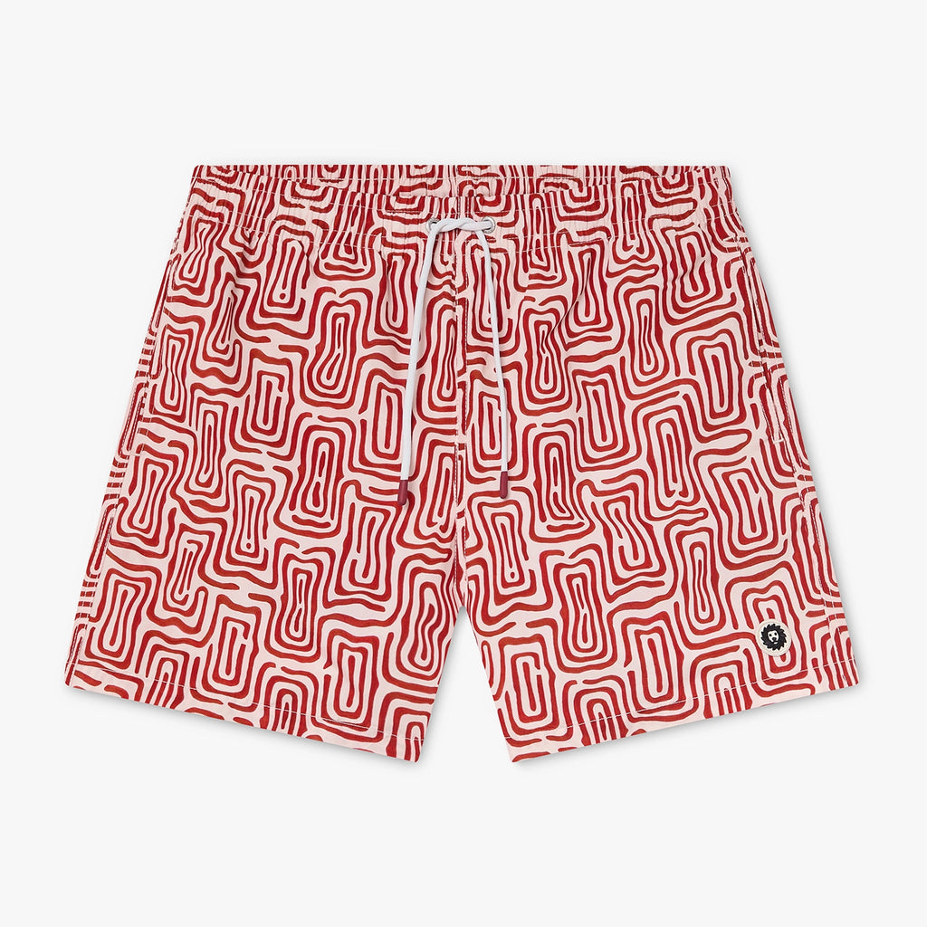 Labyrinth Swim Shorts - Beige
