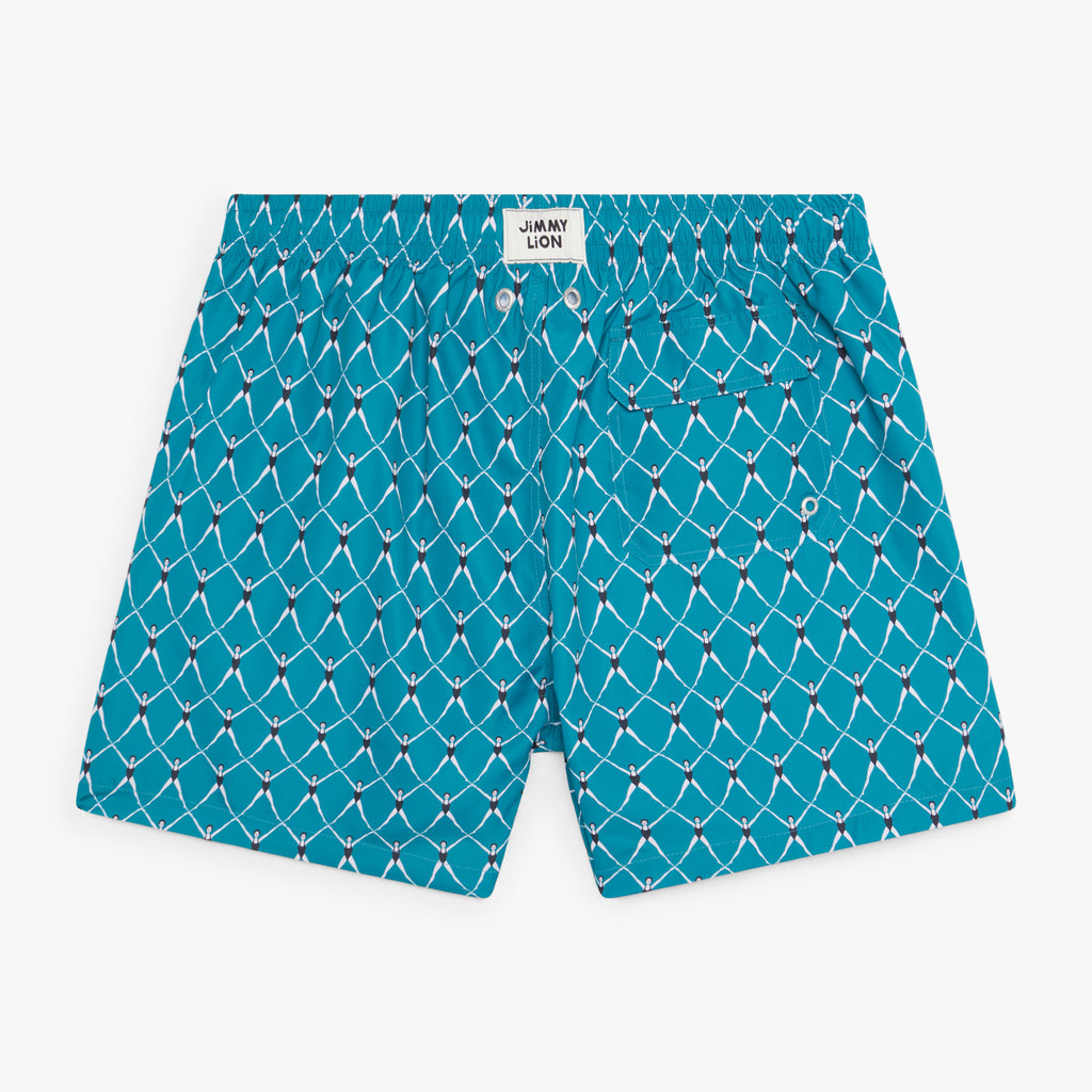 Olympic Swimmer Swim Shorts - Dark Acqua (1)