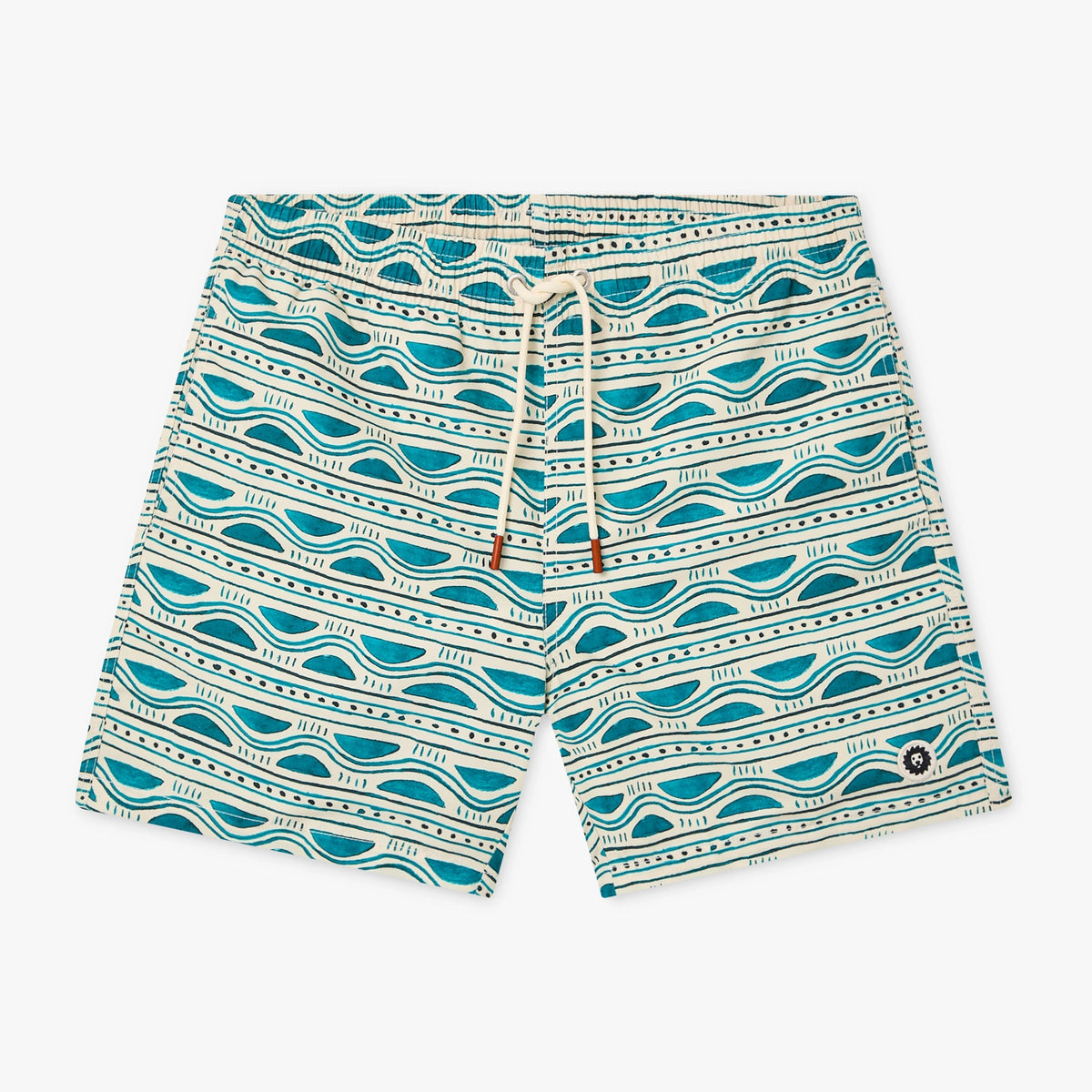 Sea Forms Swim Shorts - Beige