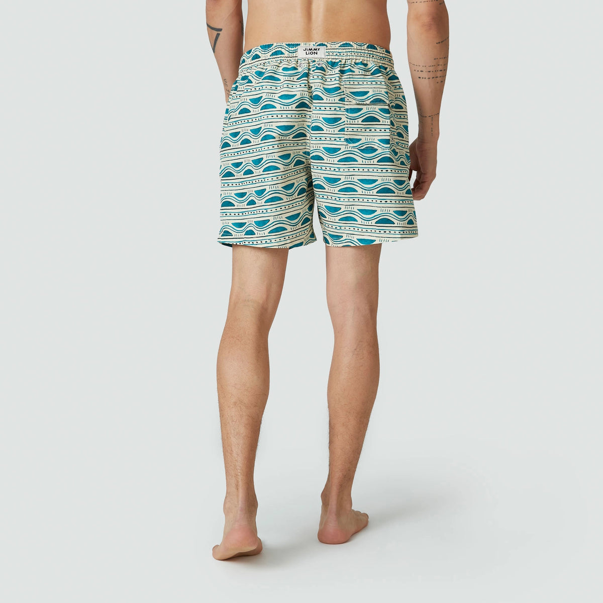 Sea Forms Swim Shorts - Beige