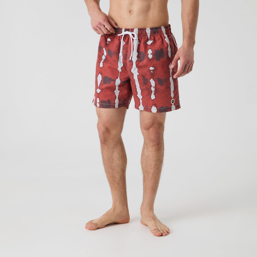 Delta Swim Shorts - Sunset Red