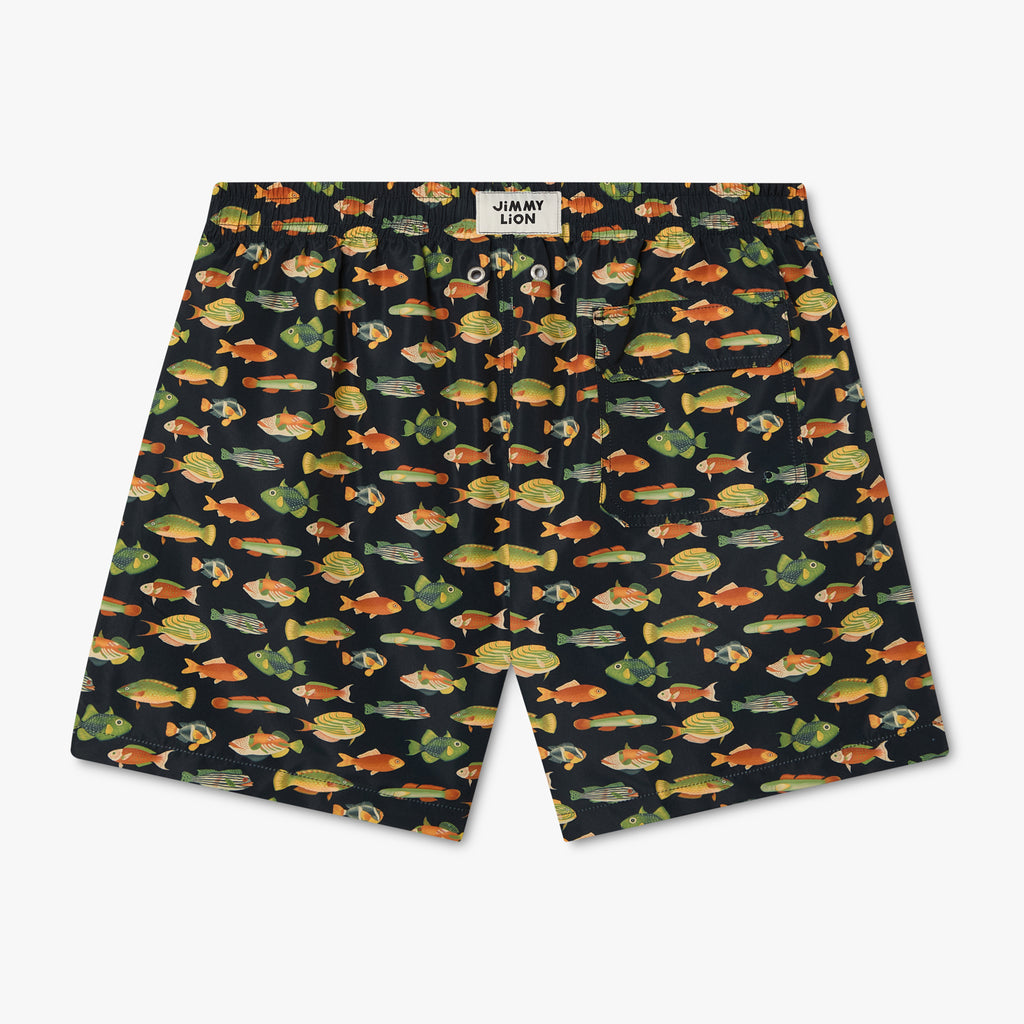 Gone Fishing Swim Shorts - Dark Blue