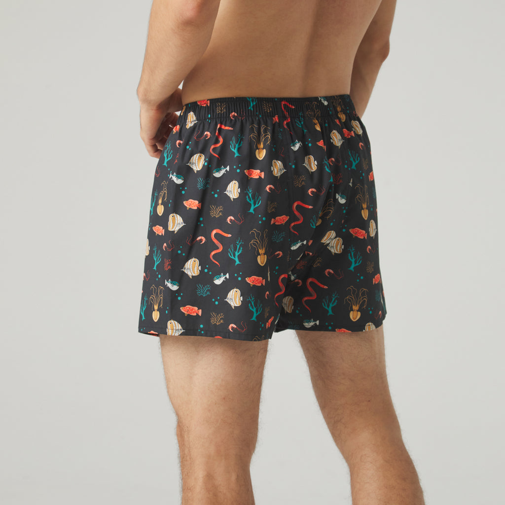Tide Glow Boxer Shorts - Black