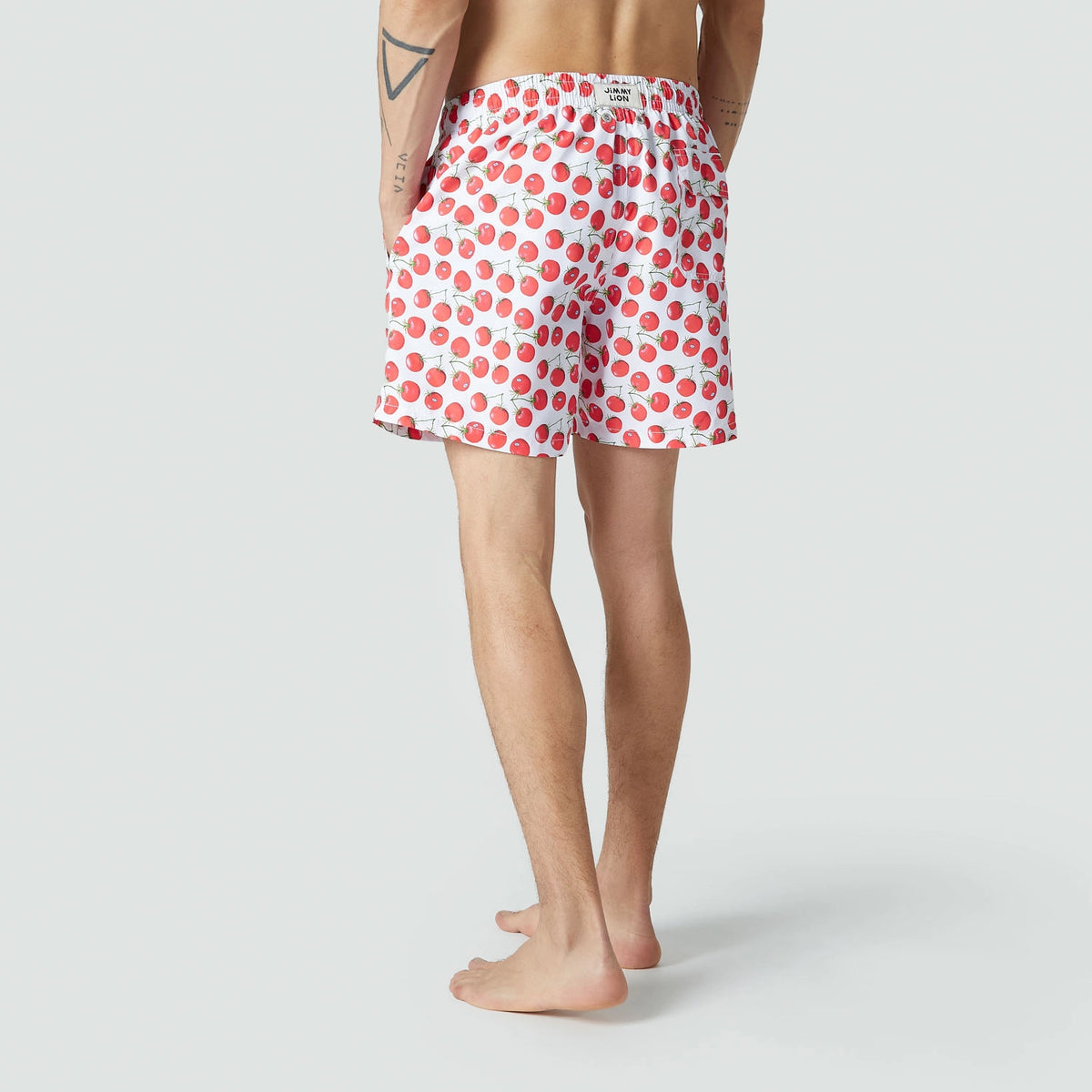 Tomatoes Swim Shorts - White and Red