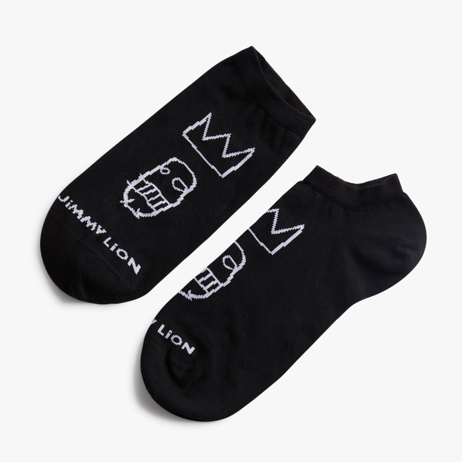 Jimmy Lion - Chaussettes Athletic Basquiat Heads 1982 - Taille EU 36-40 - Unisexe, Coton Biologique - 2