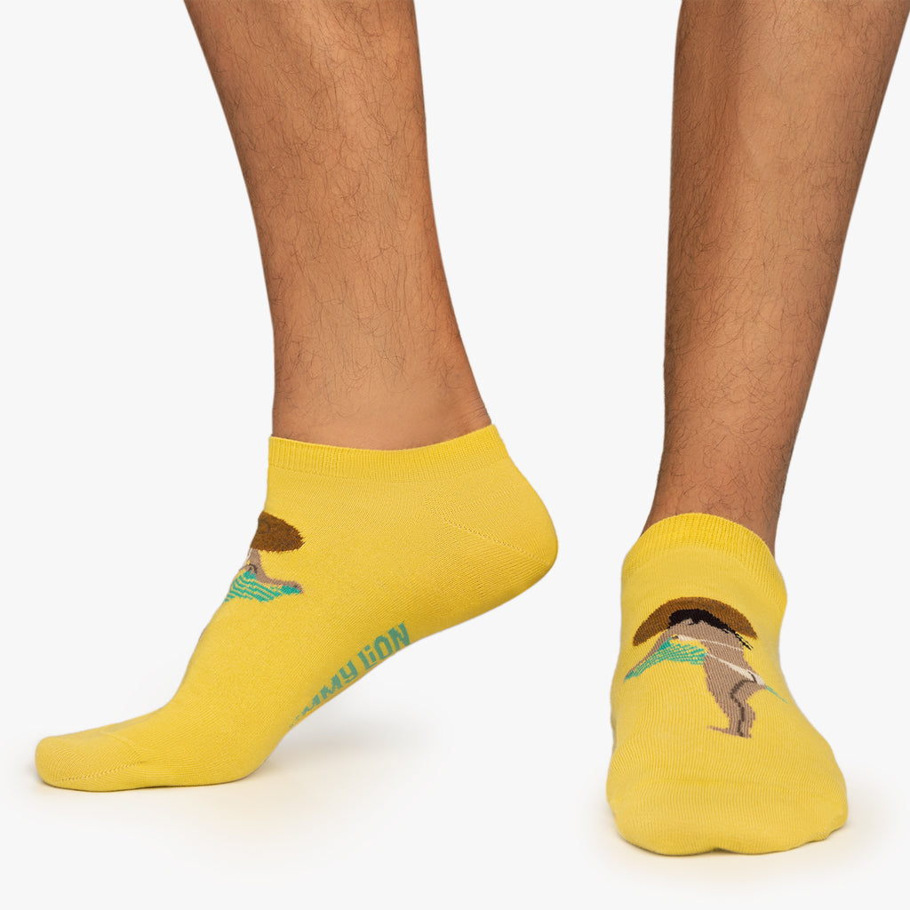 Ankle Caught Nude - Yellow (1)
