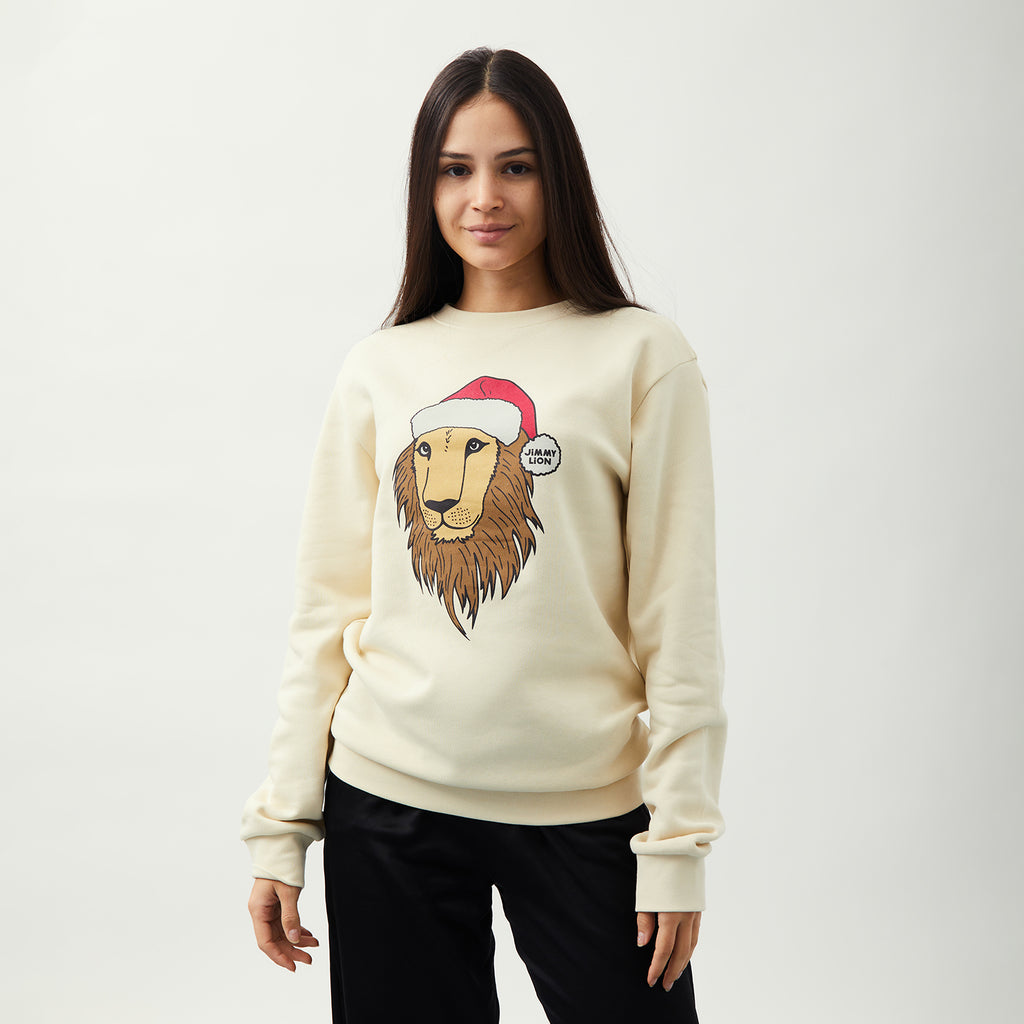 Holiday Sweat Lion - Beige (3)