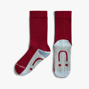 Kids School Ribbed - Red