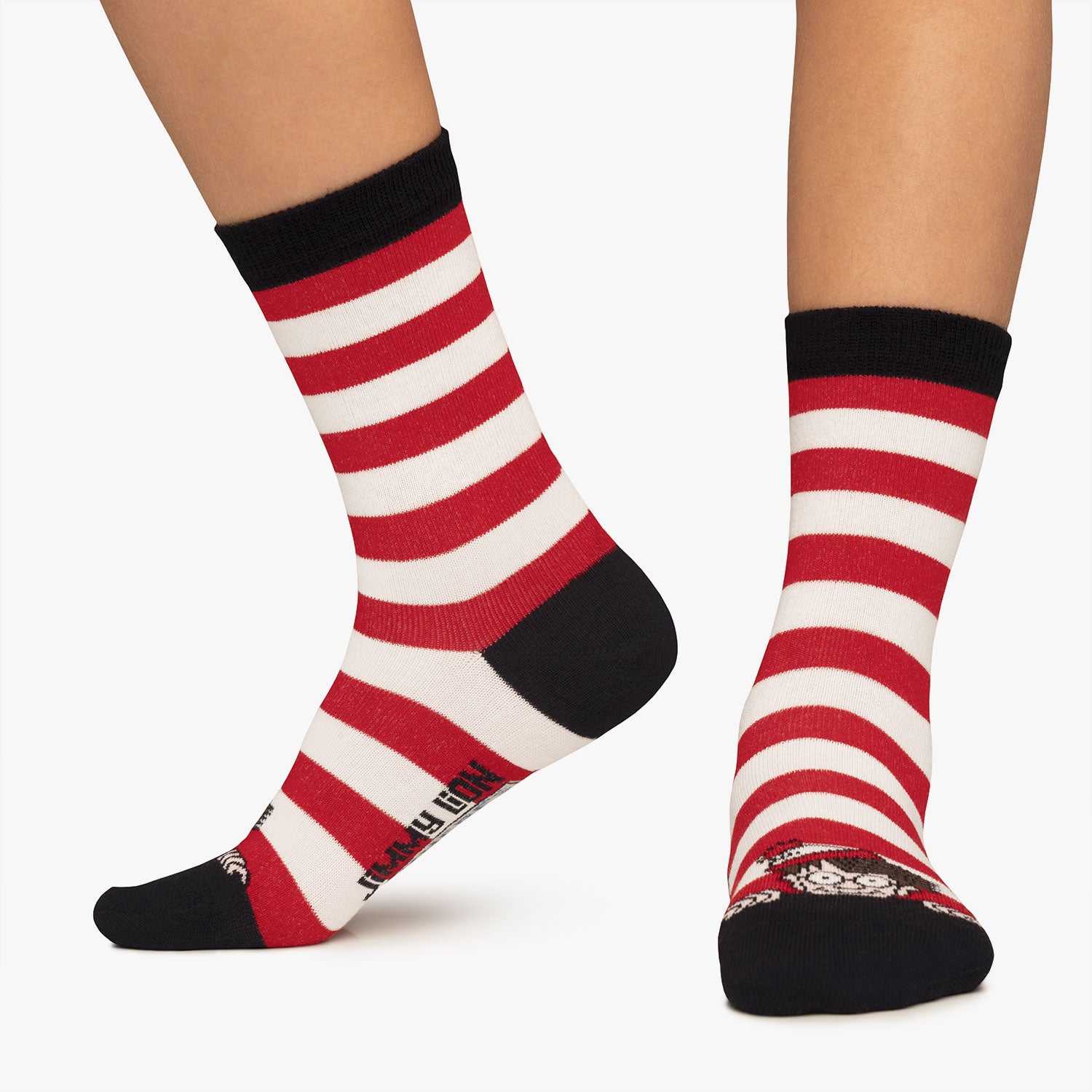 Kids red and white striped best sale socks